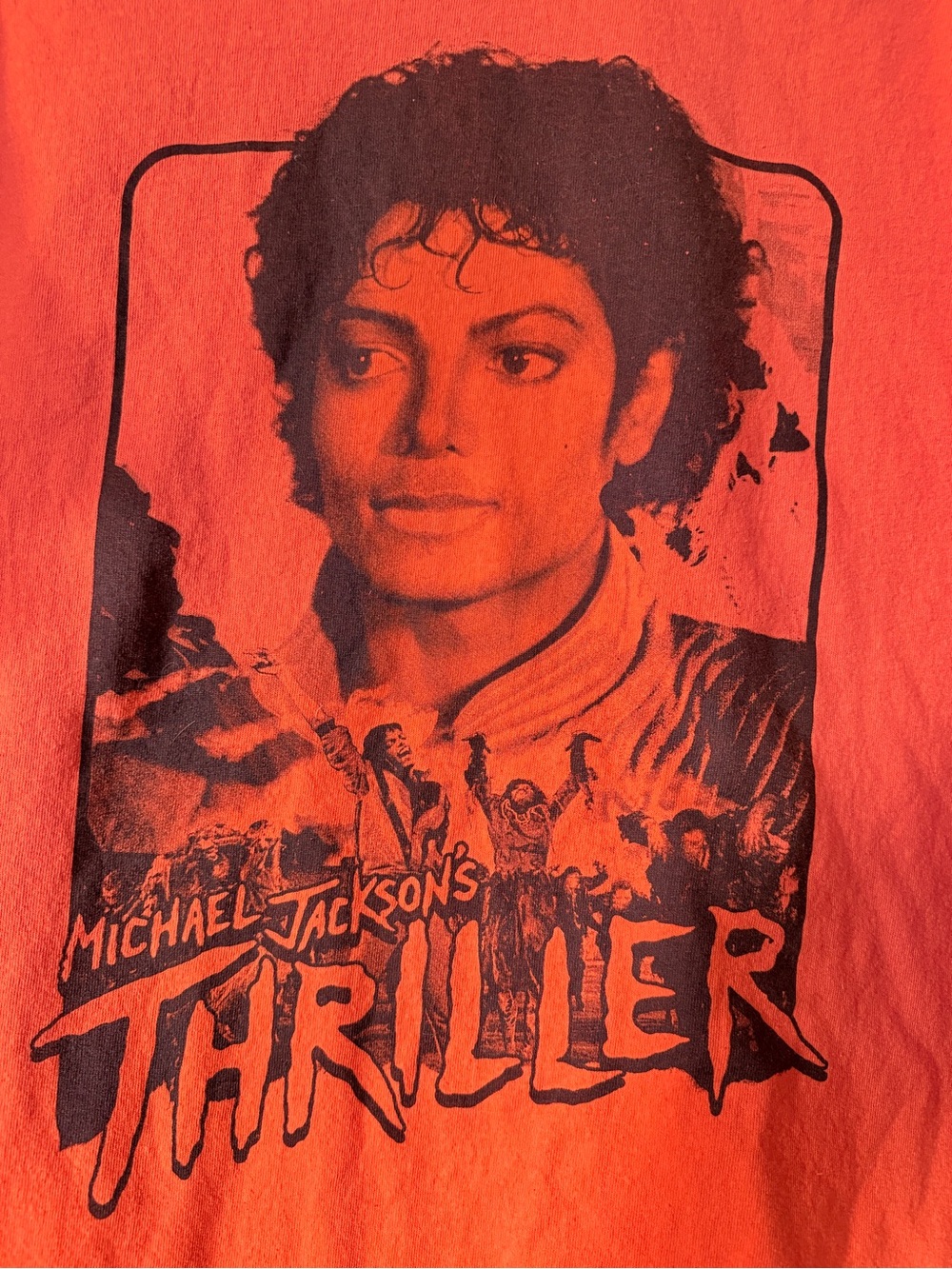 Michael Jackson Orange Thriller Tee - Picture 2 of 4